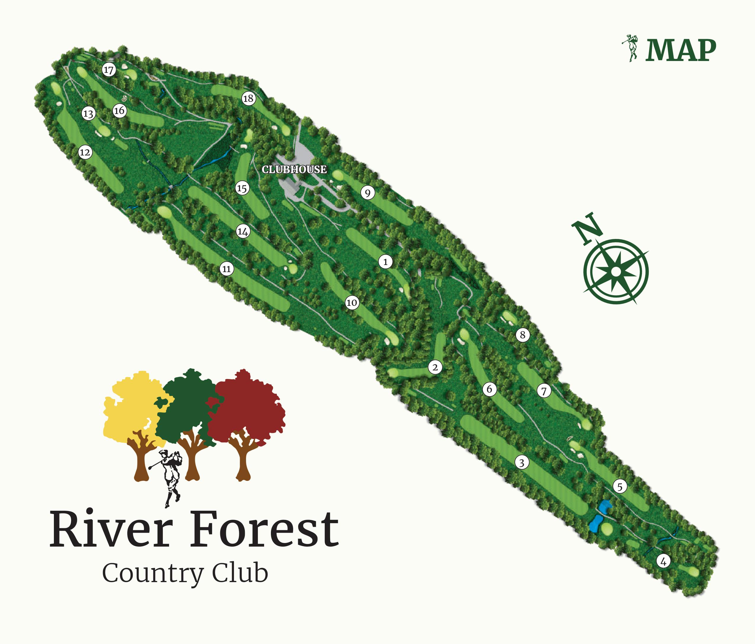 River Forest Course Layout Map